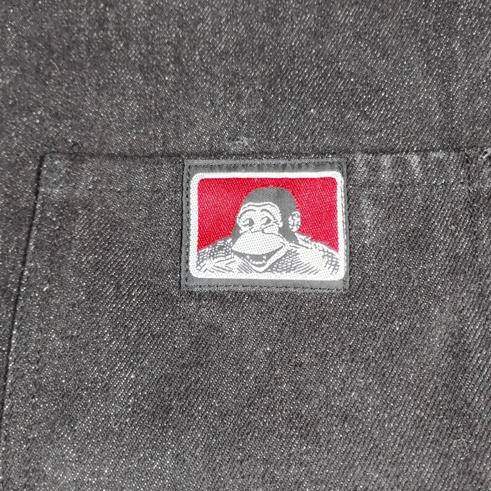 Ben Davis Blanket Lined Chore Coat Jacket Mens XL Black Denim Canvas Workwear